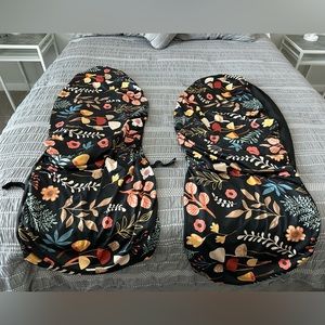 Spandex Floral Car Seat Covers (Set of Two)